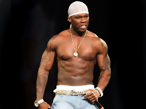 20 famosos que transformaron sus cuerpos - 4. "50 Cent" / Curtis Jackson