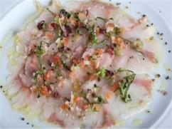 Carpacho de bacalao