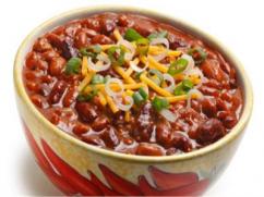 "Chili" de frijoles rojos