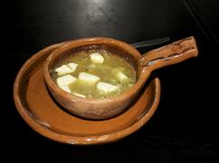 Sopa con queso de rancho