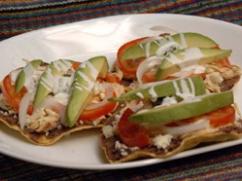 Tostadas de pollo