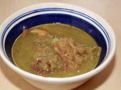 Chicharrón guisado en salsa verde