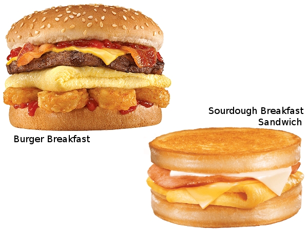 Los peores y mejores desayunos de comida rápida - 9. Carl's Jr, sin remedio