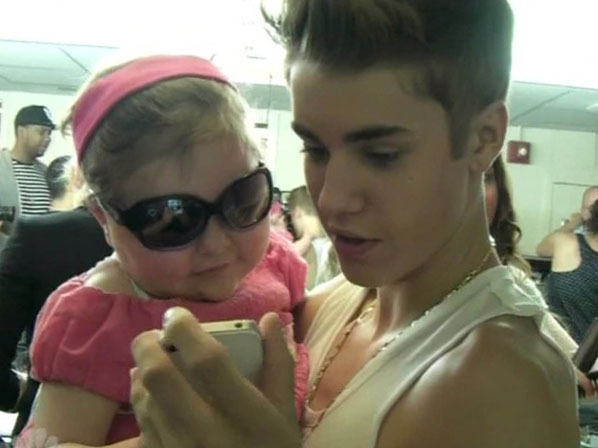 Justin Bieber llora a Avalanna - Diagnosticada antes de los 2