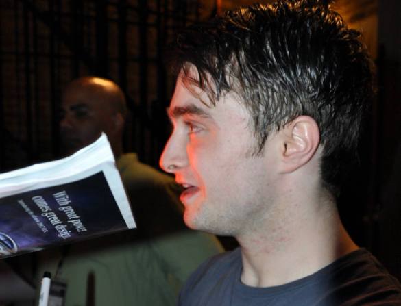 Los famosos también tienen acné - Daniel Radcliffe