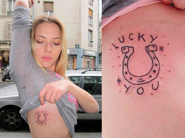¿A qué riesgos se exponen los famosos cuando se tatúan? - Scarlett Johansson presumió su nueva marca