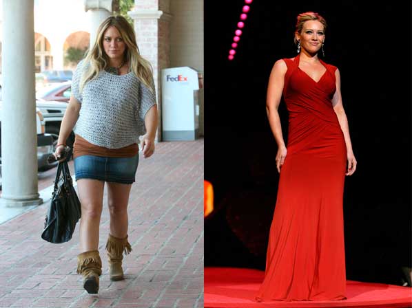Tips de famosas para recuperar la silueta después de un embarazo - 9: Hilary Duff, evita preocuparse por el peso