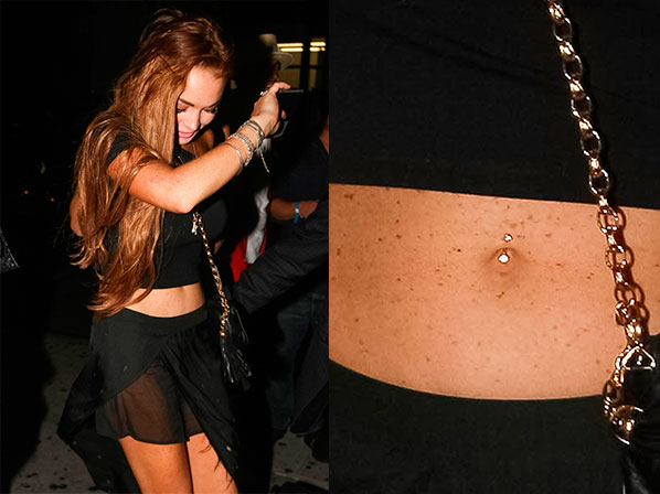 Los “piercings” los vuelven locos - Lindsay Lohan, siguió el consejo de su generación