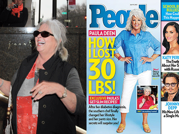 Famosos que bajaron de peso en 2012  - Paula Deen: la cocinera que no podía comer 