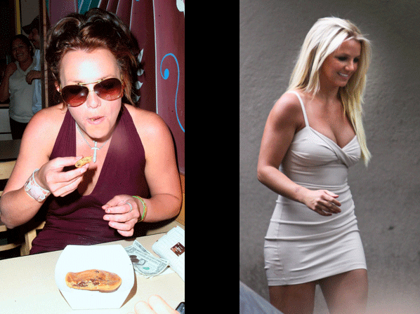 Famosos que bajaron de peso en 2012  - Britney Spears hace 1000 abdominales al día