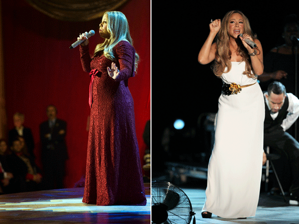 Famosos que bajaron de peso en 2012  - Mariah Carey bajó 70 libras controlando las porciones