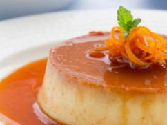 Flan de manzanas y nueces