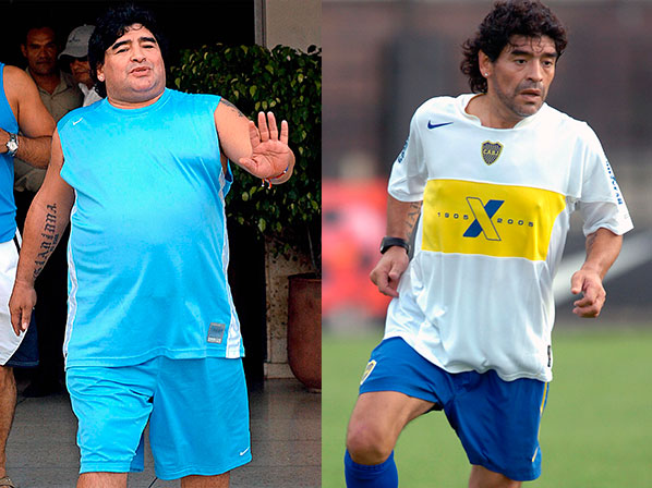 Famosos con cirugías excéntricas - 5: Maradona, se redujo el estómago