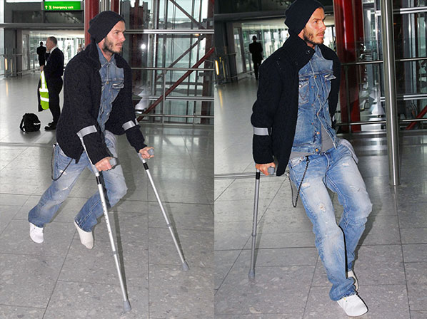 David Beckham, su pasión lo lesionó