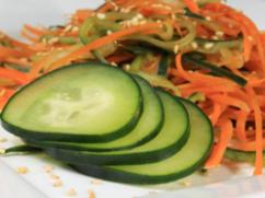 Ensalada de zanahoria y pepino