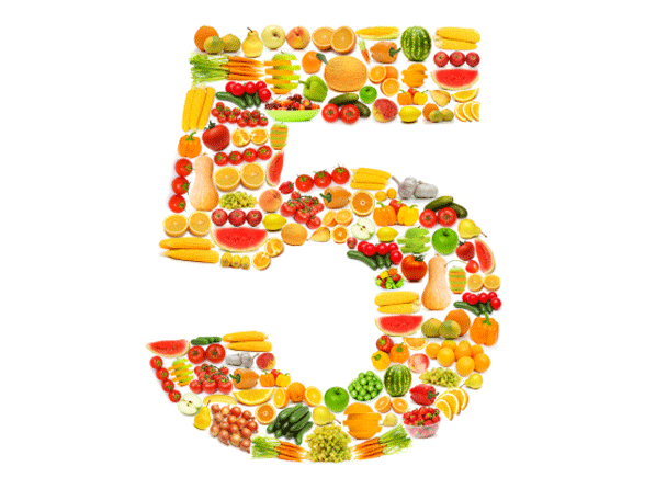 Alimentos para controlar la hipertensión - 3. Vegetales, 5 porciones al día
