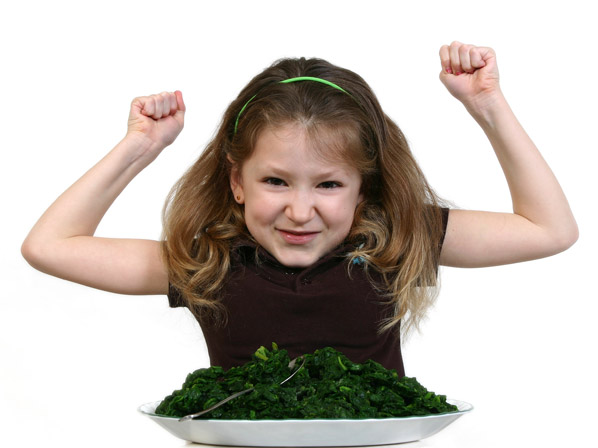 10 mitos de la abuela sobre la “buena alimentación” - 8. “Come espinaca te hará más fuerte”