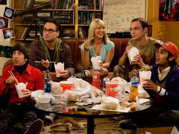 ¿Qué comen los personajes del cine y la TV? - Big Bang Theory: cada día algo distinto