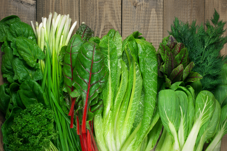 Alimentos que ayudan a reducir el estrés - Vegetales verdes
