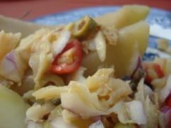 Serenata o ensalada de bacalao puertorriqueño