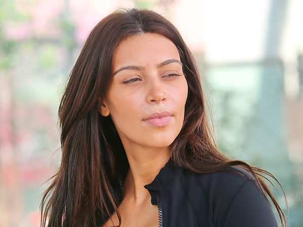 Famosas sin maquillaje - Kim Kardashian