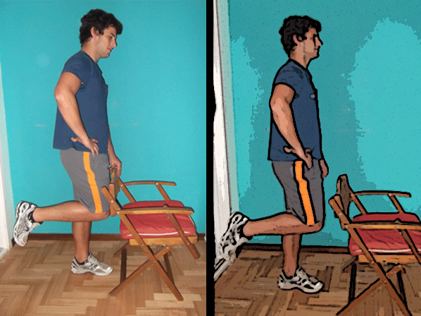 Súper ejercicios para mejorar el equilibrio - 9. Flexión en un pie