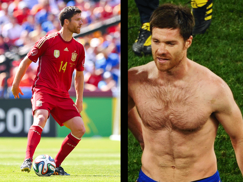 Brasil 2014:  jugadores con cuerpo de modelo - 11. Xabier Alonso:  España