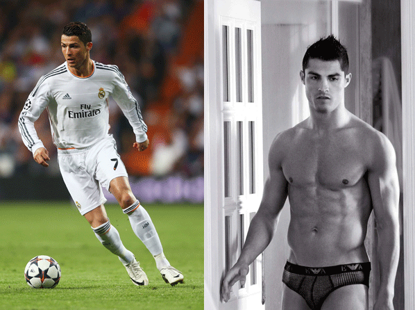 Brasil 2014:  jugadores con cuerpo de modelo - 2. Cristiano Ronaldo:  España  