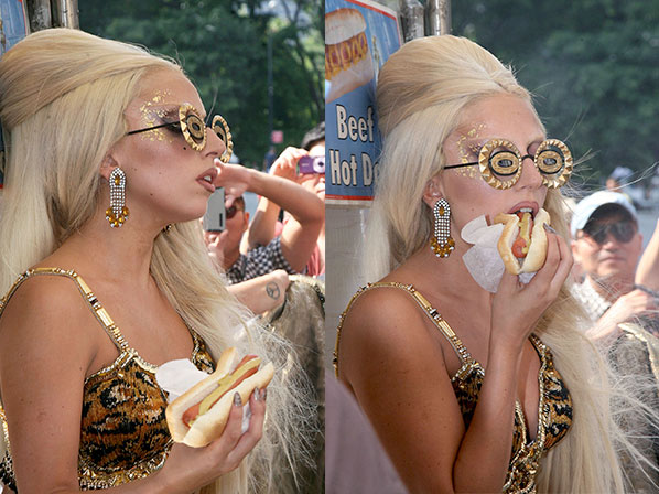 Los famosos más adictos a la comida chatarra - Lady Gaga