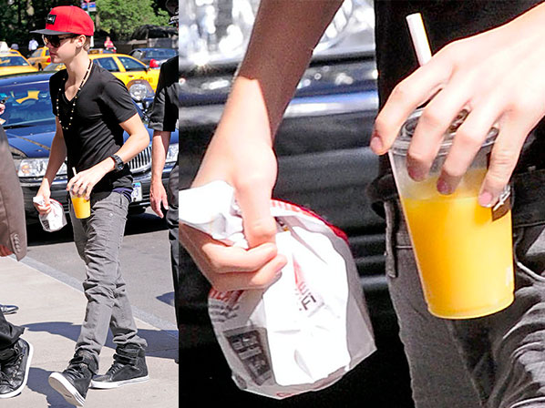 Los famosos más adictos a la comida chatarra - Justin Bieber