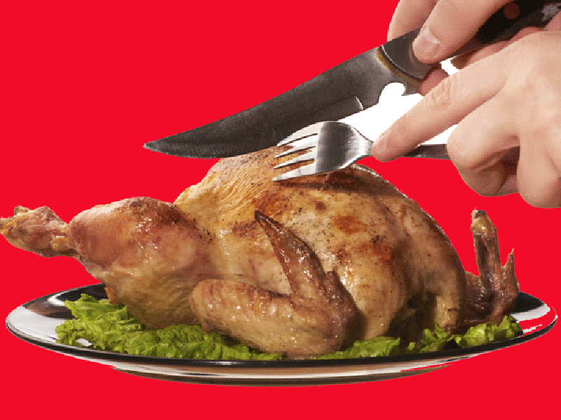Cómo preparar pollo “libre de bacterias” - 6. Cuidado al cortar
