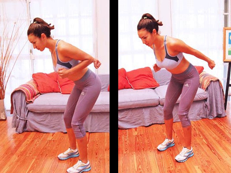10 ejercicios para tonificar brazos y hombros  - 1. Extensión alternada de antebrazos