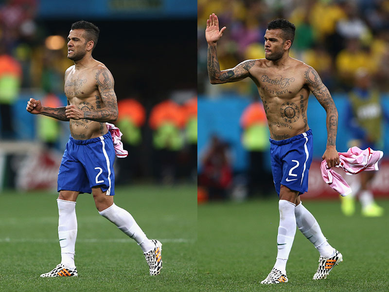 El Mundial de los peinados y de los tatuajes  - Dani “tatuajes” Alves