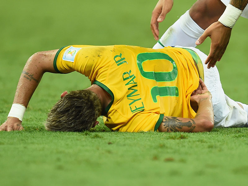 Neymar y otras lesiones tristes del Mundial - No fingió