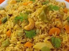 Arroz al estilo indio (Veg biryani)