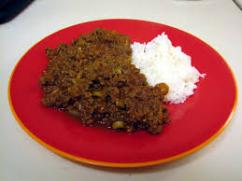 Carne molida picadillo al estilo puertorriqueño 