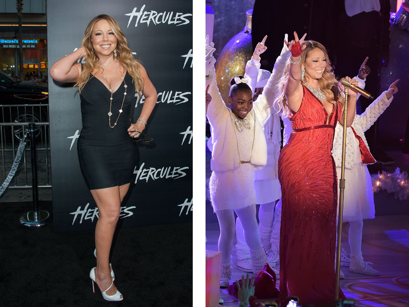 Famosos que dijeron “adiós al sobrepeso”  en 2014 - Mariah Carey se fue para arriba