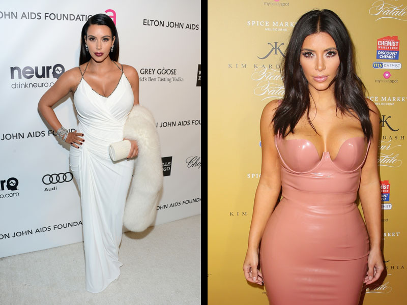 Famosos que dijeron “adiós al sobrepeso”  en 2014 - 4. Kim Kardashian, tarea cumplida