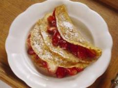 Pancakes (panqueques) con fresas