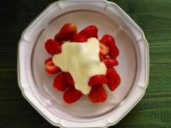 Fresas con queso ricotta