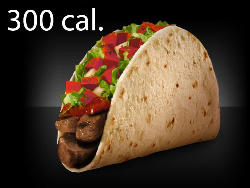 Comidas rápidas con menos de 500 calorías - 12. Taco Bell: Tacos frescos de carne