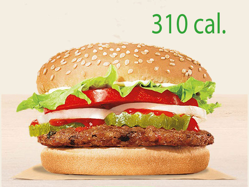 Comidas rápidas con menos de 500 calorías - 5. Burger King: Hamburguesa vegetariana Morningstar