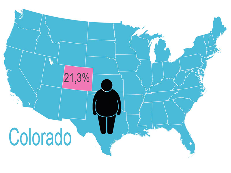Mapa de la obesidad 2014: los estados más gordos de EE.UU.  - Màs del 20% de obesos