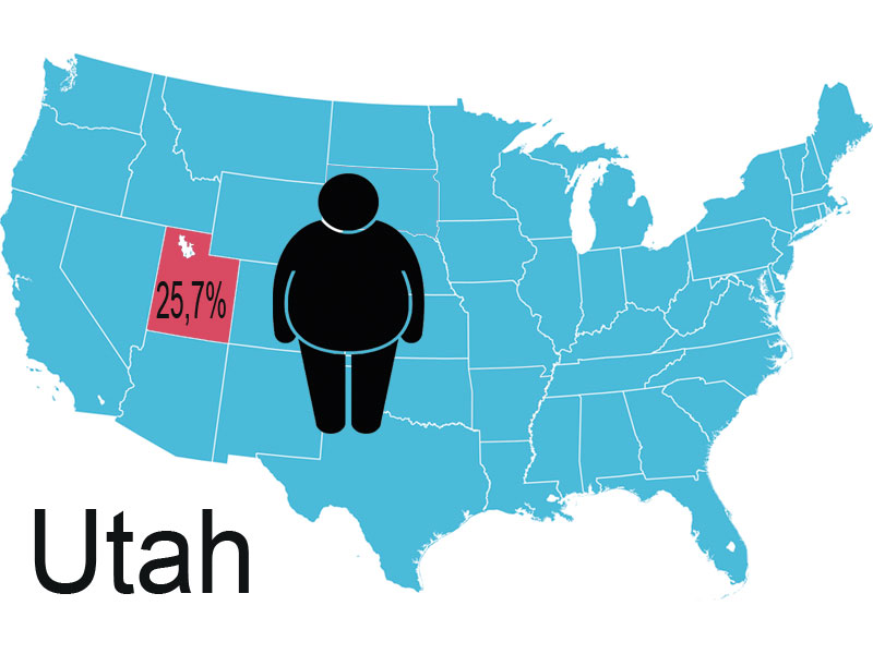 Mapa de la obesidad 2014: los estados más gordos de EE.UU.  - Más del 25% de obesos