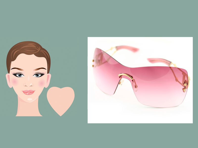 Elige las gafas que mejor combinan con tu rostro - 7., Rostro con forma de corazón