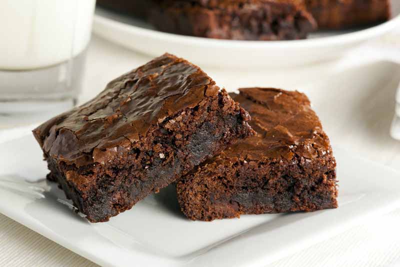 Navidad: 10 recetas con menos de 200 calorías - Brownies de chocolate amargo: 165 calorías