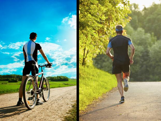 Para quemar más calorías: ¿correr o bicicleta?