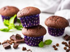 Muffins veganos de chocolate