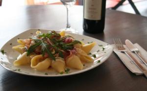 Pasta con espinaca