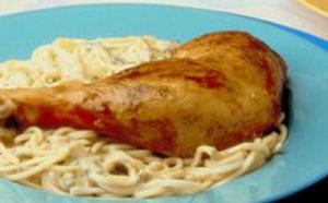 Pollo con miel y maní (cacahuate)